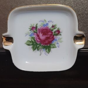 Vintage Porcelain Personal Ash Tray/Trinket Dish